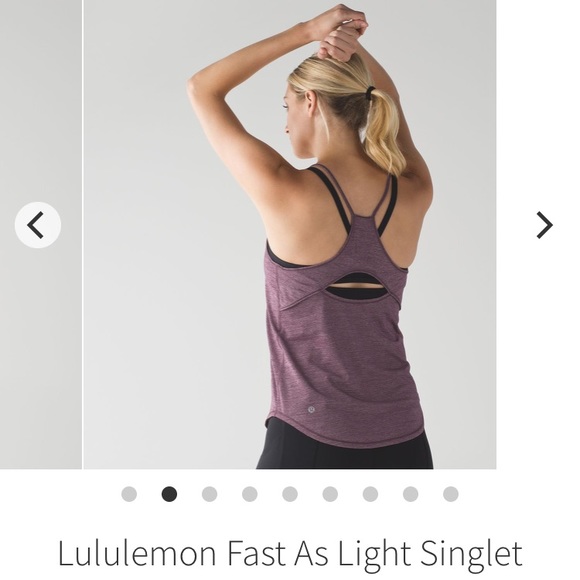 Lululemon Fast as Light Singlet , Size 4 - Picture 6 of 7